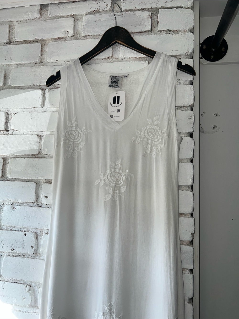 Sleeveless White Embroidered Maxi Dress - Elegant Summer Dress layered chiffon